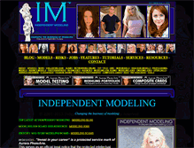Tablet Screenshot of independentmodeling.com
